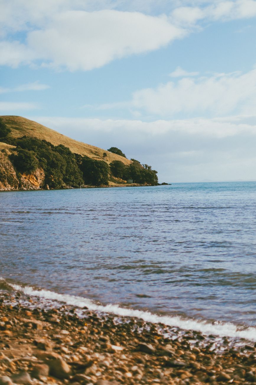 Wild coastal cliffs of Coromandel Peninsula New Zealand